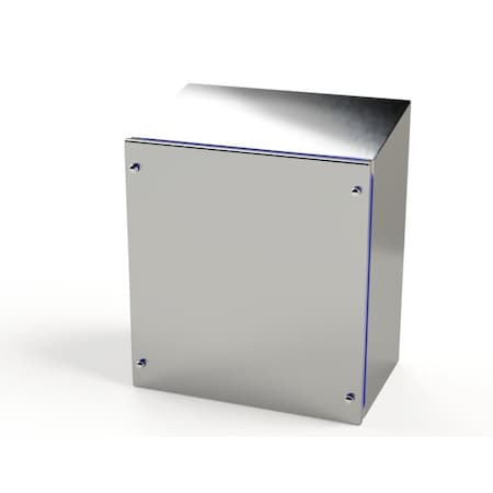 Saginaw Control & Engineering Fasteners Electrical Enclosures, 14-1/2 in H, 8 in D, 13.50 in W, NEMA 3R, 4, 4X, 12, 13 SCE-15KJ1408SSST